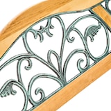 thumbnail of tectake Panchina da giardino Kathi, in legno e ghisa 2 posti 124 x 60 x 83 cm - marrone - 401426