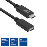 thumbnail of ACT AC7412 USB-C Verlengkabel | 3.2 Gen1 | USB-C male - USB-C female | 2 meter