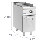 thumbnail of Royal Catering Fry top elettrico - 5,4 kW - Piastra ondulata - Unità base - 40 x 70 cm - Serie Pro 730 -