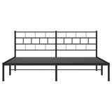 thumbnail of vidaXL Bedframe met hoofdbord metaal zwart 183x213 cm