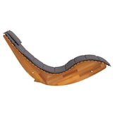 thumbnail of vidaXL Ligstoel met kussen 2-persoon 2 pcs Bruin Massief Acaciahout