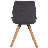 thumbnail of Décoshop26 - Chaise de salle à manger x1 style scandinave en tissu velours gris foncé 10_0002309