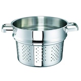 thumbnail of Rohe Germany Spagettitopf Conia, 24 cm, ca. 6,4 l, mit Spagetti-Einsatz, Edelstahl, Glasdeckel