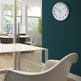 thumbnail of Horloge analogique murale blanche