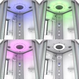 thumbnail of Dampfdusche Duschtempel Sauna Dusche Duschkabine D46-20M3 100x100 cm ohne 2K Scheiben Versiegelung