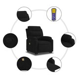 thumbnail of vidaXL Massagesessel mit Aufstehhilfe Schwarz Samt
