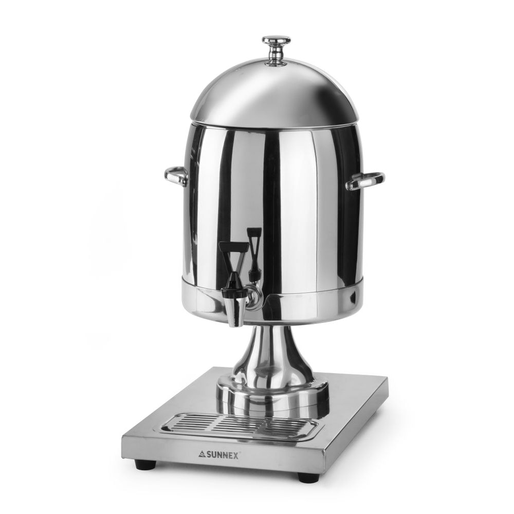 Dispensador de leche Hendi con grifo de drenaje antigoteo y refrigeración, 10,5 litros