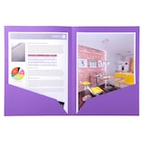 thumbnail of Exacompta  Cod. 415007E - Cartelle cartelle doppia tasca ROCK''S 210 - F.to 24x32cm -  viola porpora - 10 Confezioni da 25 pz.