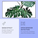 thumbnail of Wonderwall Air Art Smart Infrarotheizung Grünes Blatt 120x60cm 700W Mehrfarbig