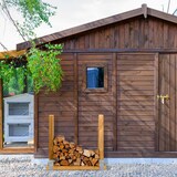 thumbnail of Relaxdays Holzstapelhilfe 2er Set, für Feuerholz, Kaminholzregal selber bauen, Brennholzstapelhalter, Metall, silber