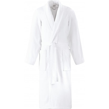 LTITEX - Peignoir de bain éponge velours  col châle  taille M