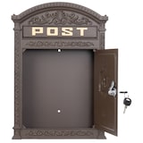 thumbnail of Briefkasten Englischer Postkasten zur Wandmontage braun Nostalgie Antik Stil