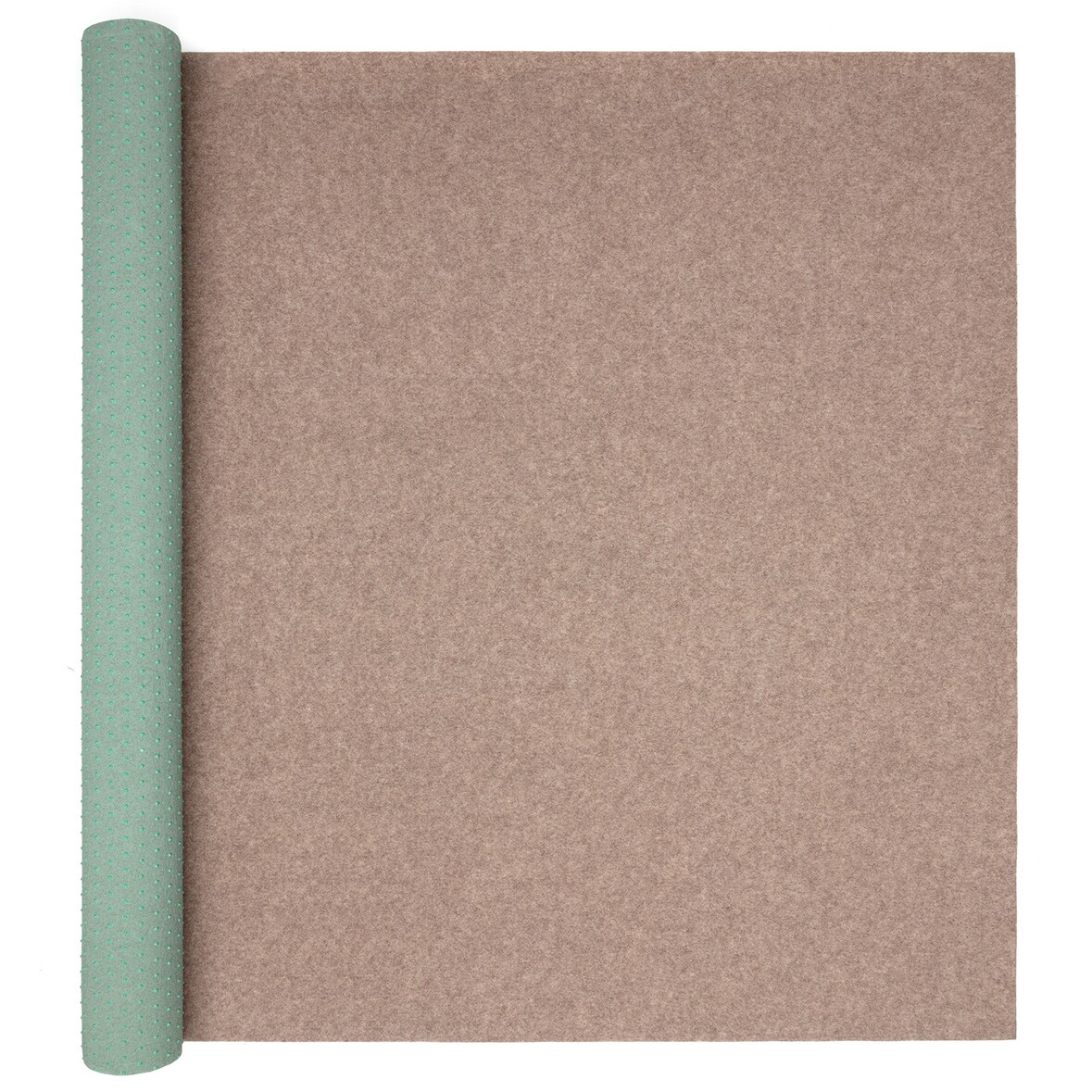 Rasenteppich 67 x 200 cm Beige mit Noppen Kunstrasen Teppich Balkon Terrasse Outdoor