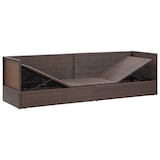 thumbnail of Sofá de jardín con cojines ratán sintético marrón