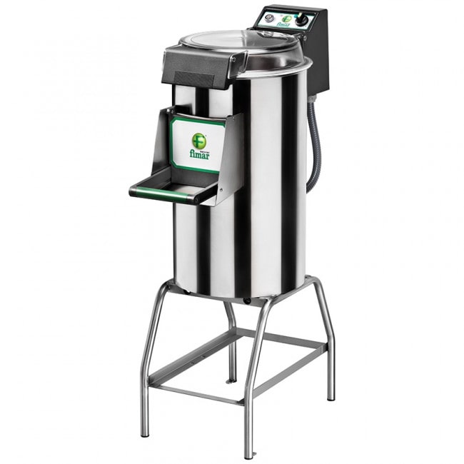 Pelapatate professionale su cavalletto, carico massimo ciclo Kg.25, capacità produttiva 450 Kg/h, V.400/3, Kw 1,1 - mod.PPF25/T