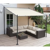 thumbnail of Structure de pergola HWC-A22, pergola annexe jardin pavillon terrasse armature, acier 3x3m