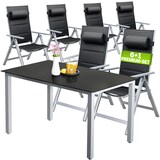 thumbnail of CASARIA® Gartenmöbel Set Gartentisch 6 Stühle Silber