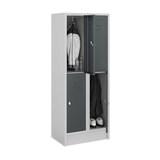 thumbnail of CEHA Schulspind- und Garderobenschrank mit 70 cm Breite in anthrazitgrau | 4 Abteilfächer