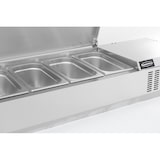 thumbnail of Combisteel Aufsatzkühlvitrine mit Edelstahldeckel 2000 mm – 10x 1/4 GN