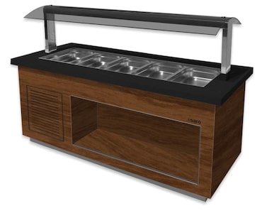Bar à salade modèle LIGNE PREMIUM SB-K 200 noyer