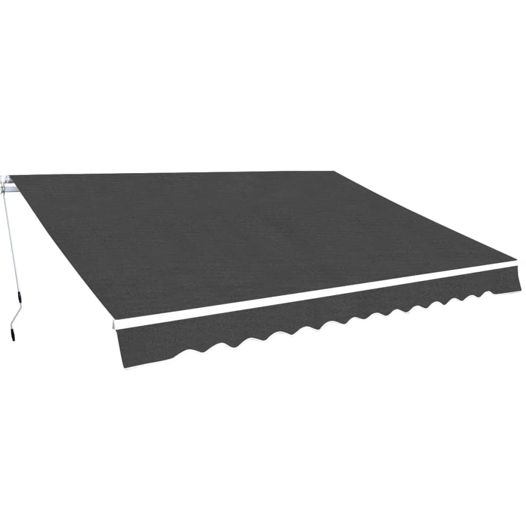 vidaXL Knikarmluifel 400 cm antraciet