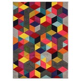 thumbnail of Vielseitiger Wohnzimmer-Teppich `Meon Tom`, Farbenfrohes Design. 80x150 cm | Kadima Design