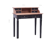 thumbnail of vidaXL Schreibtisch mit Schubladen 90x50x101 cm Altholz Massiv
