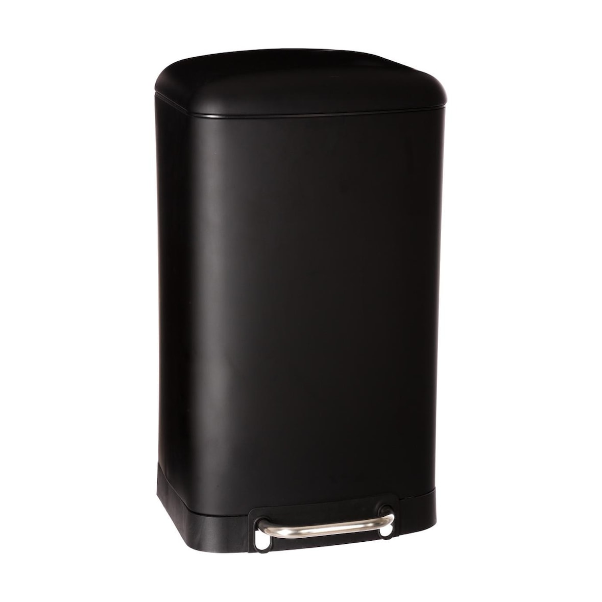 Poubelle 30 Litres  en Métal Noir ouverture à pédale