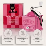 thumbnail of Elma Molinillo Café Manual Vintage, 2 Posiciones Ajuste, Chapa, Decorativo, Rosa, 10,5x10,5x15,5 cm, No Muele Café