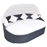 thumbnail of vidaXL Outdoor-Sonneninsel mit Sonnendach Poly Rattan Schwarz