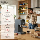 thumbnail of Nordic Set Espressomaschine 20 Bar, Toaster für 2 Scheiben, Wasserkocher 1,7 L, Briebe, SKT1209GRY, Grau