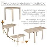 thumbnail of Tavolo Bar Cucina 70x70 Allungabile a 70x140 cm colore beige Mod. SANREMO by Yelloo