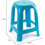 thumbnail of 4X Taburetes Silla de plástico COSHANO Asiento apilable de color Azul