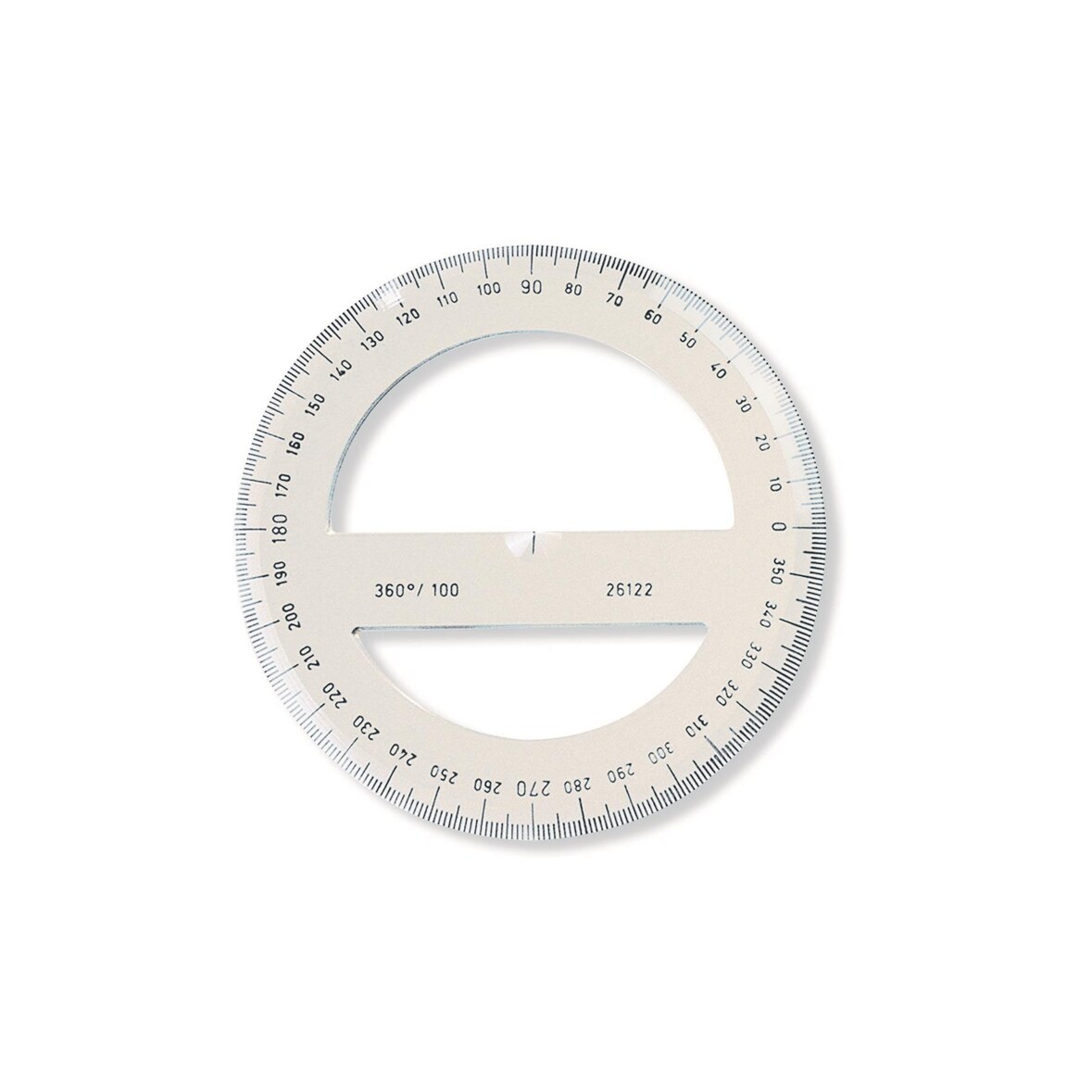 KOH Winkelmesser Plast 360° D = 10 cm Transparent