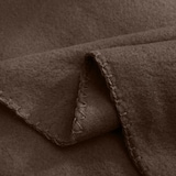 thumbnail of Polar Fleecedecke 130x160 OEKO-TEX ca. 400g Gewicht, mit Antipilling & Kettelrand - Farbe braun