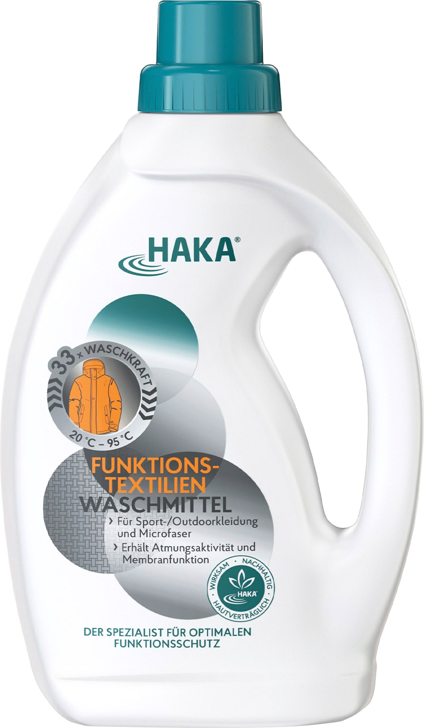 HAKA Funktionstextilien Waschmittel 1l Outdoor & Sport Flüssigwaschmittel