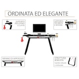 thumbnail of Scrivania da GAMING GT10 Tavolo da Gioco e Studio per Computer PC design ergonomico e porta accessori by Yelloo