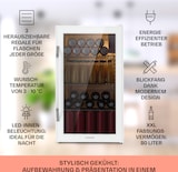 thumbnail of Beersafe XXL Quartz Kühlschrank 80 Liter 3 Böden Panoramaglastür Weiß