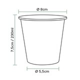 thumbnail of MONOUSO - Wiederverwendbarer Economy-Becher PS Bicolor Orange 230ml (30 Stück)