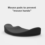 thumbnail of Tapis De Souris Ergonomique En Silicone Pour Poignet Fatigué Noir Main Gauche YONIS