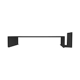 thumbnail of Ruimtebesparende desktop pc-monitorstandaard DeskUp + documentenhouder - 78x15h cm - Kleur: Zwart