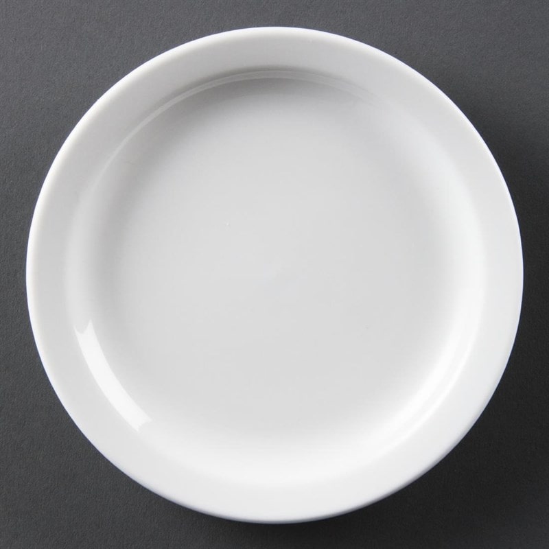 Olympia Whiteware borden met smalle rand 15cm
