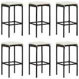 thumbnail of 8-tlg. Gartenbar-Set mit Kissen Poly Rattan Braun