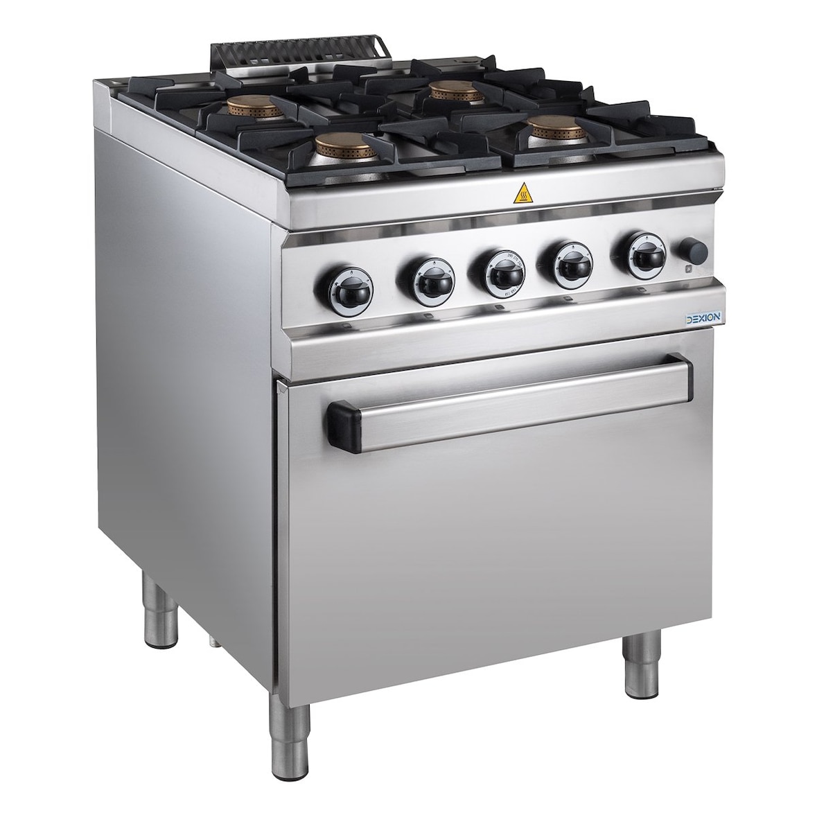 GastroHero Gasherd Serie 77 - 70/70 mit Gasbackofen 34 kW