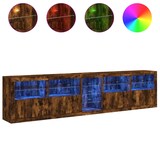 thumbnail of vidaXL Sideboard mit LED-Leuchten Räuchereiche 283x37x67 cm