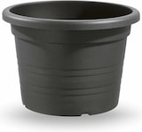 thumbnail of Pflanzgefäß Blumentopf Pflanztopf Kunststoff rund anthrazit Ø 35 x H 24 cm Veca