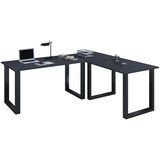 thumbnail of VCM Schreibtisch Lona Schwarz / Anthrazit H. 76 x B. 160 x T. 130 cm