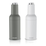 thumbnail of Arendo elektrische Salz- & Pfeffermühle, weiß/grau, Batterie, LED-Licht, Keramikmahlwerk, einstellbar