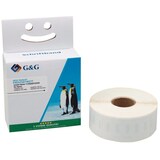 thumbnail of Premium Etiketten 19 x 51mm, kompatibel zu Dymo 11355/S0722550, schwarz auf weiß, ablösbar, Packung = 500 Etiketten