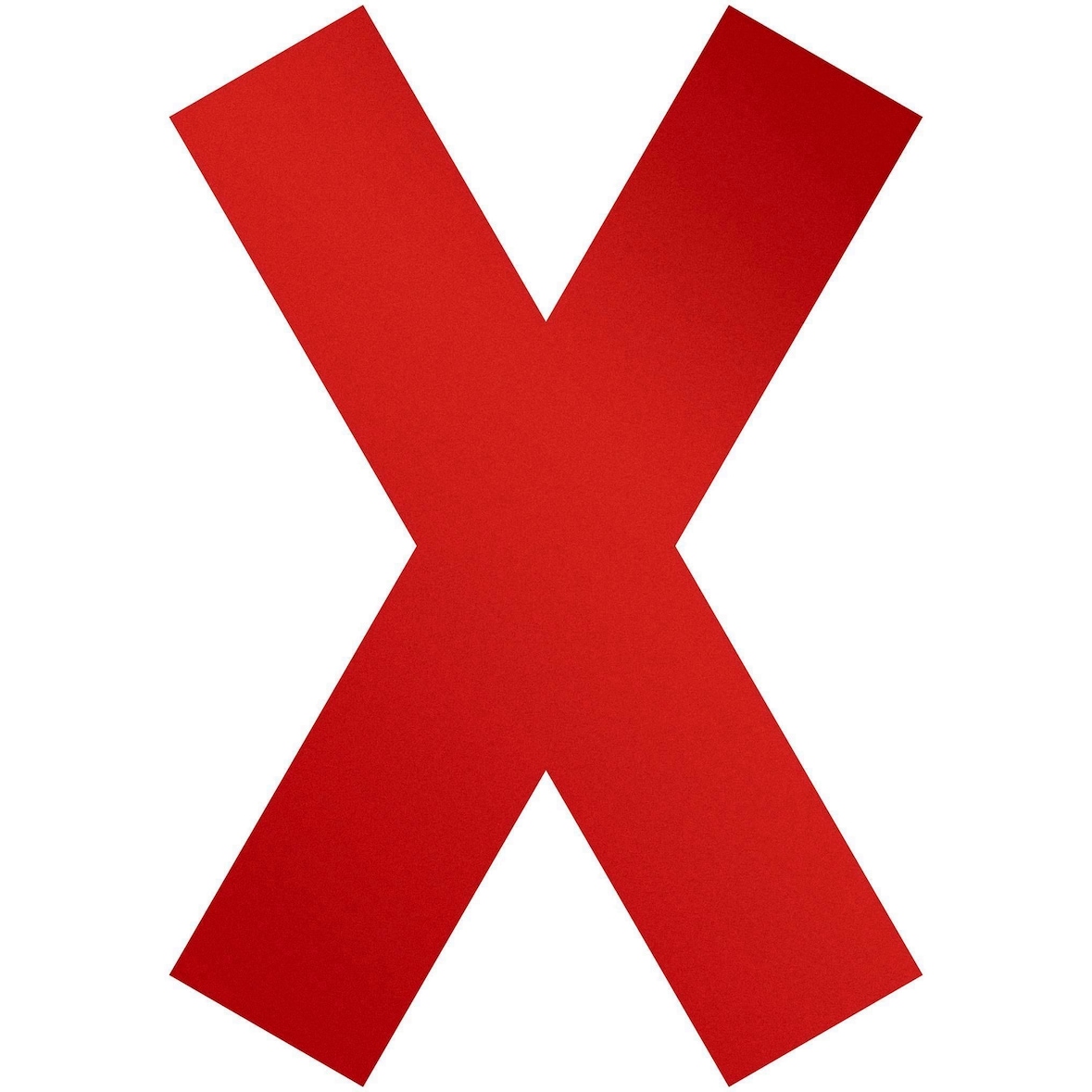 Durable Hinweisaufkleber Form Kreuz rt 5St ablösbar